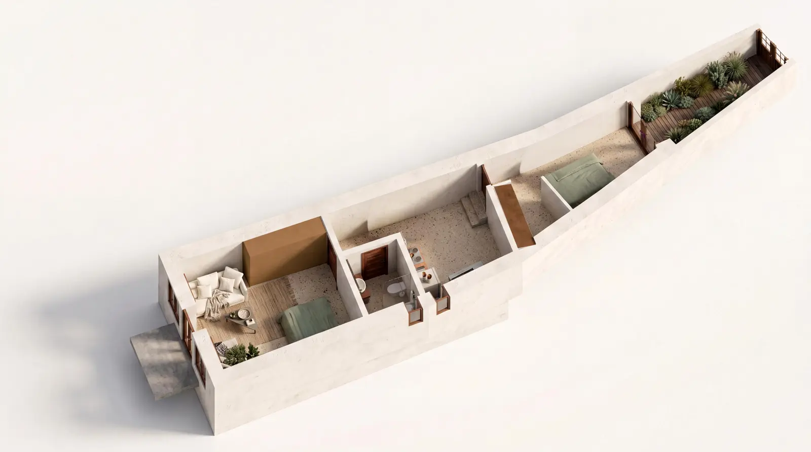 3D first floor cutaway